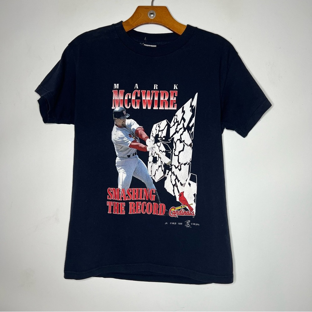 Vintage 1998 Mark McGwire Cardinals MLB Baseball T Shirt Youth Large 14-16